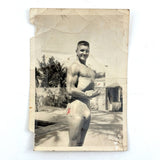 The Army Made a Man Out of Me, Much Handled 1943 Miami Beach Beefcake Snapshot