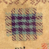 Charming, Very Colorful Antique Darning + Alphabet Sampler