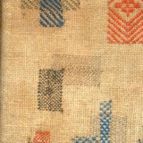 Charming, Very Colorful Antique Darning + Alphabet Sampler