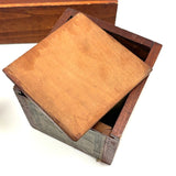 Set of Three Antique Milton Bradley Froebel Kindergarten Boxes (Boxes Only))