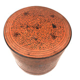 Another Beautiful Antique Burmese Lacquer Betel Box with Two Interior Trays