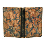 Book as Object: Unusual Marbled Hymnal Score Covers, 1848 Copy of Uncle William and His Nephews