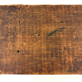 Highly Empathetic Old Homemade Wooden Box with Curious Joints and Many Drill Holes