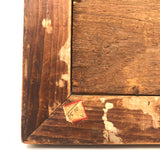 Young Woman at Window,  Fine c. 1840 Watercolor in Period Lemon Gold Frame