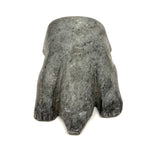 Essentialist and Also Highly Empathic Flat on its Belly Inuit Stone Carved Polar Bear