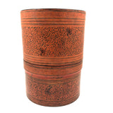 Another Beautiful Antique Burmese Lacquer Betel Box with Two Interior Trays