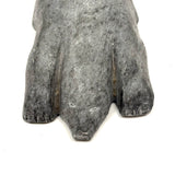 Essentialist and Also Highly Empathic Flat on its Belly Inuit Stone Carved Polar Bear