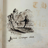 The First Book of VIRGIL's The Aeneid: Amazing Hand-drawn Re-telling with Latin Subtitles, F.B. Greene, Providence RI, 1868 (Copy)