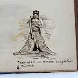 The First Book of VIRGIL's The Aeneid: Amazing Hand-drawn Re-telling with Latin Subtitles, F.B. Greene, Providence RI, 1868 (Copy)