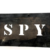 SPY, Antique  Brass Apple Crate Stencil