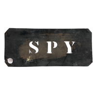 SPY, Antique  Brass Apple Crate Stencil