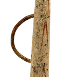 Wonderful Antique Wooden Horn in Original Paint with Bentwood Handle --Loud!