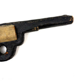 Chunky Vintage Homemade Wooden Revolver in Crusty Paint