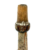 Wonderful Antique Wooden Horn in Original Paint with Bentwood Handle --Loud!