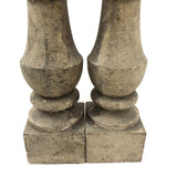 Satisfying (and Infinitely Useful) Pair of Turned Columns in Old White Paint