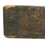 Petite and Very Sweet Primitive 19th Century Cricket Stool in Old Green Paint
