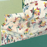 The Green Bedroom: Gouache on Board Vintage Art/Design School Interior Study