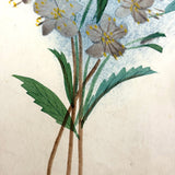 Silvery Gold Blossoms, Moody 19th Century Theorem Watercolor