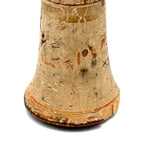 Wonderful Antique Wooden Horn in Original Paint with Bentwood Handle --Loud!