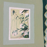 The Green Bedroom: Gouache on Board Vintage Art/Design School Interior Study
