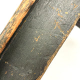 Petite and Very Sweet Primitive 19th Century Cricket Stool in Old Green Paint