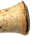 Wonderful Antique Wooden Horn in Original Paint with Bentwood Handle --Loud!