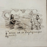 The First Book of VIRGIL's The Aeneid: Amazing Hand-drawn Re-telling with Latin Subtitles, F.B. Greene, Providence RI, 1868 (Copy)