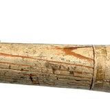 Wonderful Antique Wooden Horn in Original Paint with Bentwood Handle --Loud!