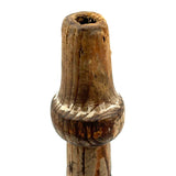 Wonderful Antique Wooden Horn in Original Paint with Bentwood Handle --Loud!