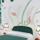 The Green Bedroom: Gouache on Board Vintage Art/Design School Interior Study