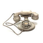 C. 1930s Western Electric Rotary Phone in Old White Paint, Ashland 4-5111