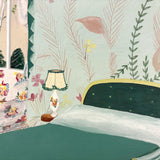 The Green Bedroom: Gouache on Board Vintage Art/Design School Interior Study