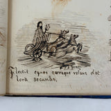 The First Book of VIRGIL's The Aeneid: Amazing Hand-drawn Re-telling with Latin Subtitles, F.B. Greene, Providence RI, 1868 (Copy)