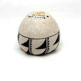 Precise and Perfect Vintage B. Ramirez Black and White Painted Acoma Pueblo Small Bowl
