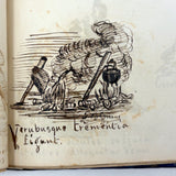 The First Book of VIRGIL's The Aeneid: Amazing Hand-drawn Re-telling with Latin Subtitles, F.B. Greene, Providence RI, 1868 (Copy)