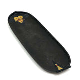 Modernist Cast Iron Tray with Enamel Painted Decoration, Presumed Japanese