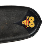 Modernist Cast Iron Tray with Enamel Painted Decoration, Presumed Japanese