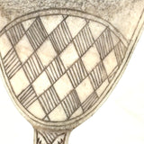 SOLD Inari Sámi (Lapland, FInland) Finely Carved Reindeer Antler Spoon