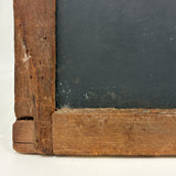 19th Century Small Size Handmade School Slate with Charming Etched Monogram, Stars and Shapes