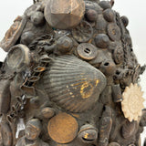 Dark and Craggy Antique Stoneware/Redware Memory Jug, Sealed Forever