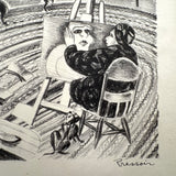 Esther Pressoir, Artist and Model, c. 1930 Signed Lithograph (no. 1)