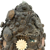 Dark and Craggy Antique Stoneware/Redware Memory Jug, Sealed Forever