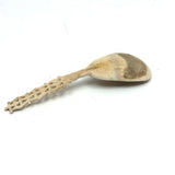 SOLD Inari Sámi (Lapland, FInland) Finely Carved Reindeer Antler Spoon