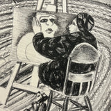 Esther Pressoir, Artist and Model, c. 1930 Signed Lithograph (no. 1)