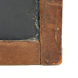 19th Century Small Size Handmade School Slate with Charming Etched Monogram, Stars and Shapes