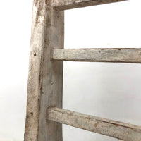 SOLD Beautifully Constructed Old Folk Art Doll Rocker in White Paint