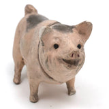SOLD Antique German Composition Piggy Candy Container
