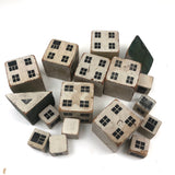 Rare (and Best!) Much Loved Old Black and White House Blocks