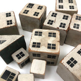 Rare (and Best!) Much Loved Old Black and White House Blocks