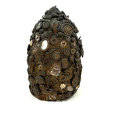 Dark and Craggy Antique Stoneware/Redware Memory Jug, Sealed Forever